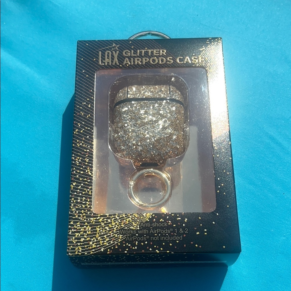 Gold Glitter Phone Case with Ring Holder